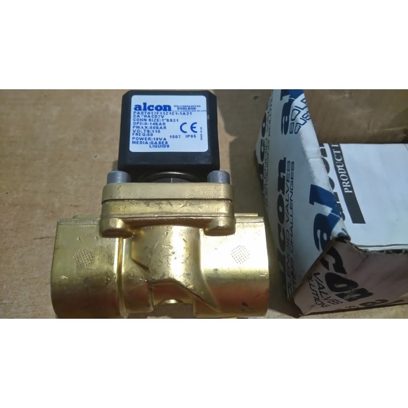 alcon solenoid valve acd7v 17f11z1c1-1a21 110vac 1 inch bsp n/c - Britonmade Hydraulic Components