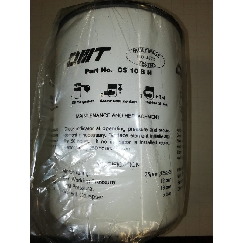 Omt Cs 10 B N Hydraulic Oil Filter 25 Micron Oil Filter