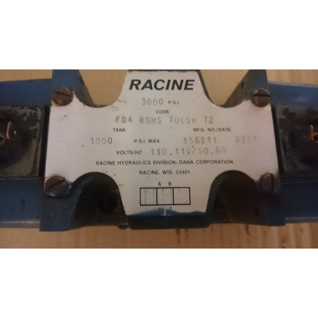 racine fd4 bss 706sh 72 110vac hydraulic valve